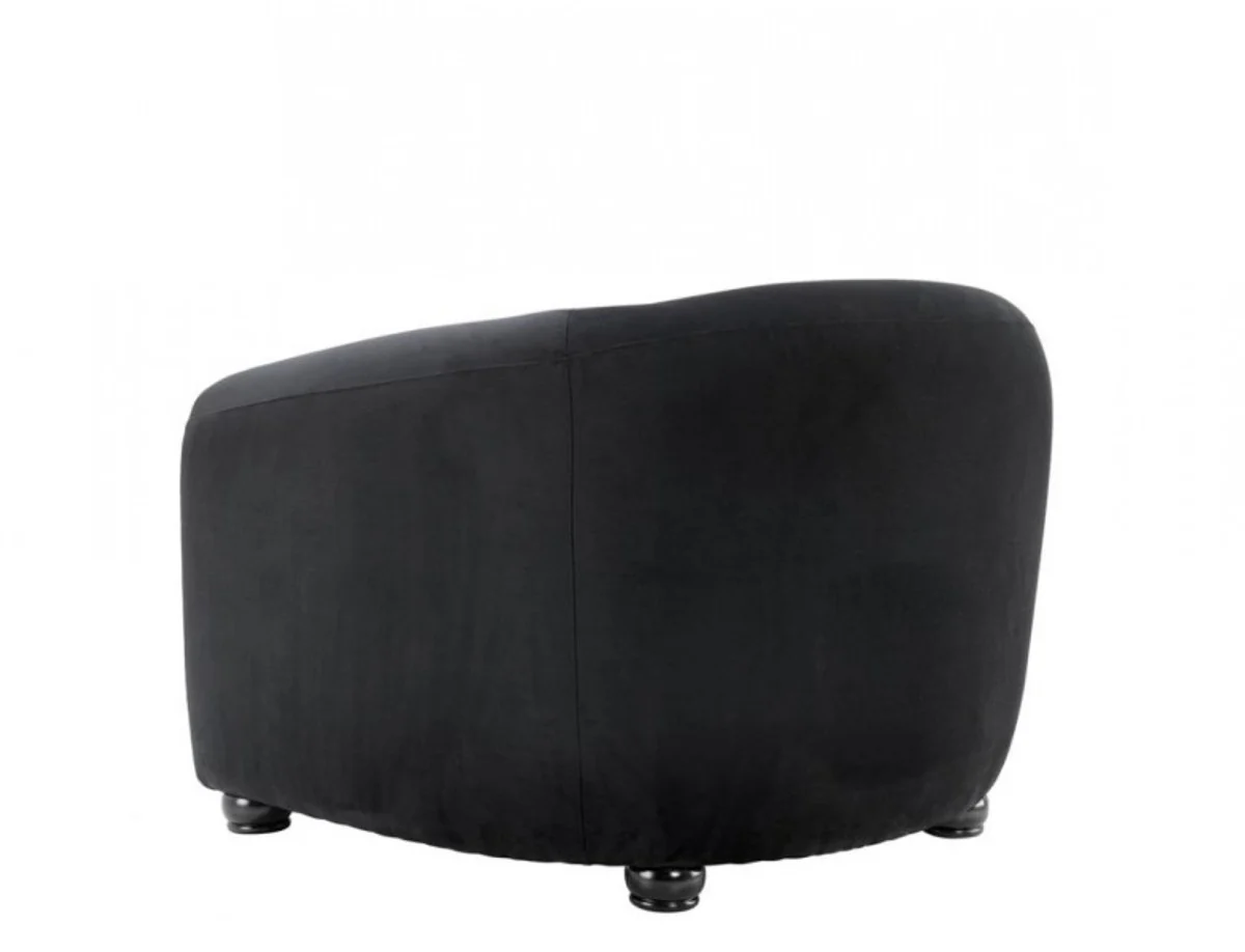 Luxus Art Deco Hotel Sessel Schwarz - Luxus Qualität