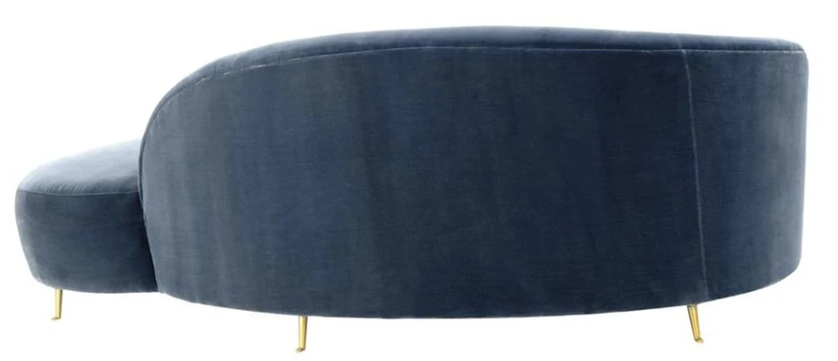 Designer Sofa Blau 248 x 104 x H. 74 cm - Luxus Kollektion