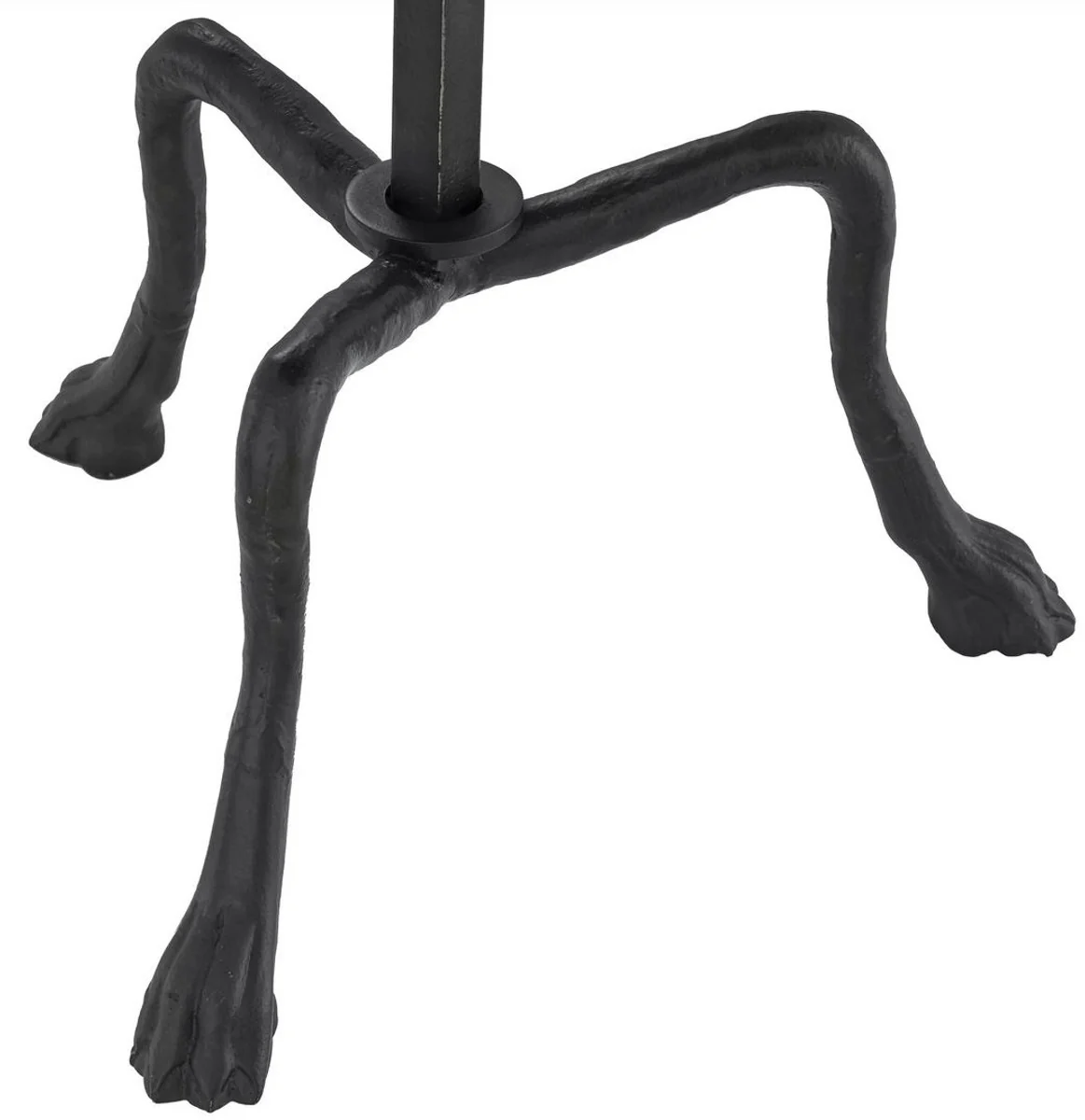 Luxus Beistelltisch Bronzefarben Ø 36,5 x H. 52 cm - Runder Dreibein Tisch - Wohnzimmer Möbel - Luxus Möbel