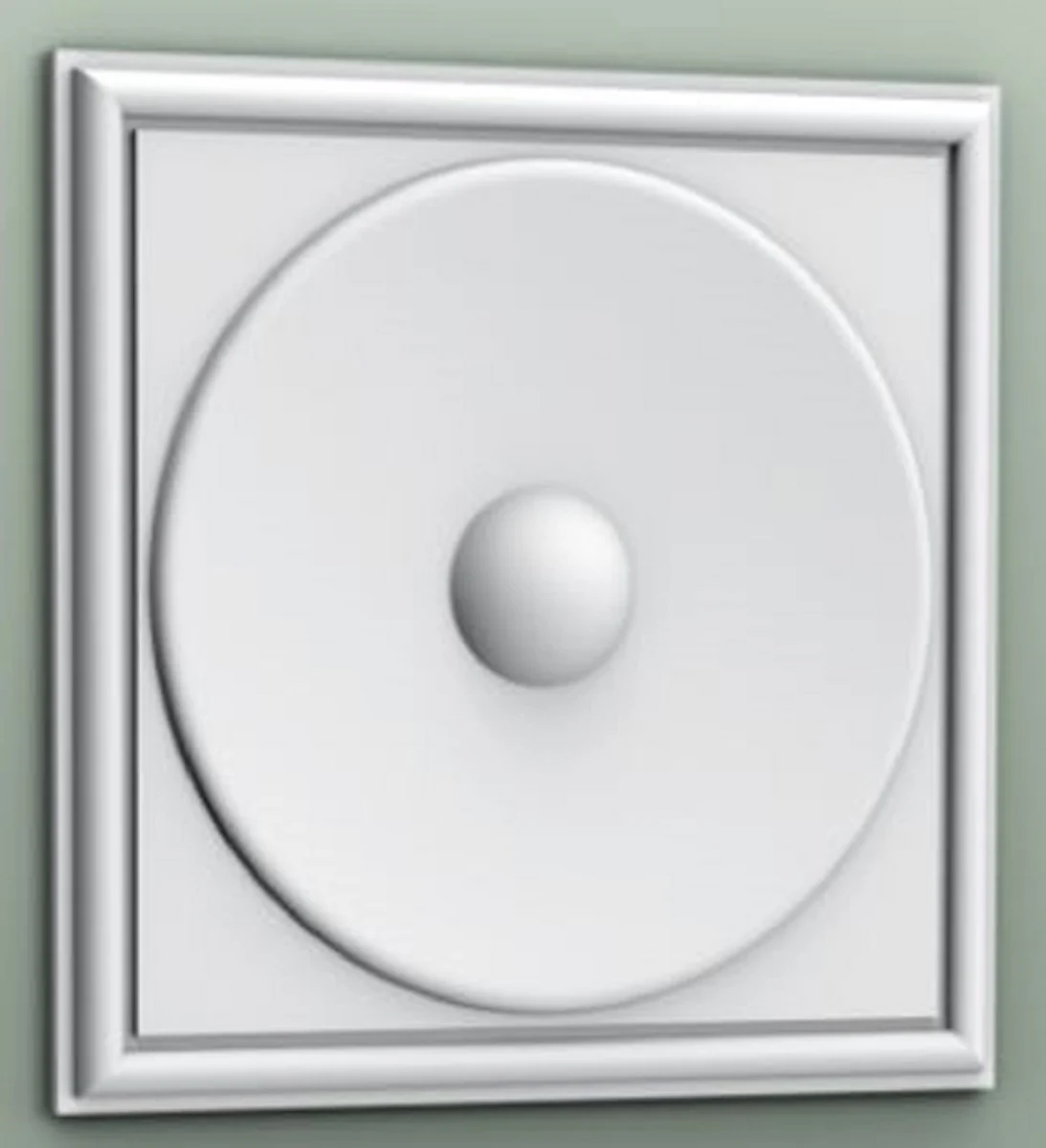 3D Paneel Weiß 33,3 x 2,6 x H. 33,3 cm - Wandpaneel - Deckenpaneel - Wanddeko im Barockstil