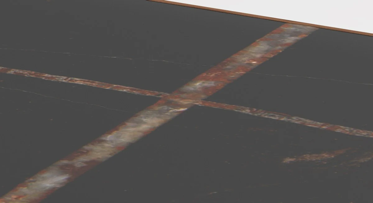 Luxus Couchtisch Braun / Schwarz 130 x 70 x H. 45 cm - Moderner rechteckiger Massivholz Wohnzimmertisch mit Marmorplatte - Luxus Möbel