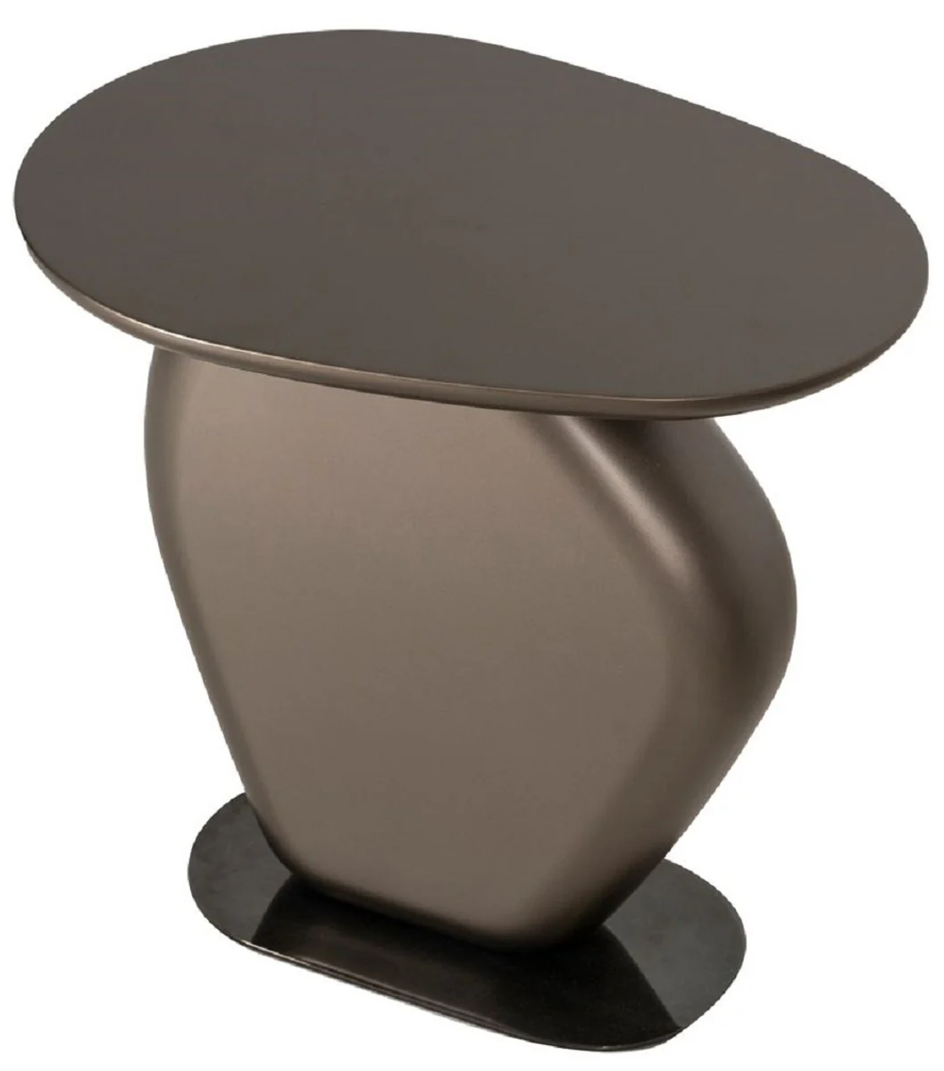 Luxus Wohnzimmer Beistelltisch Bronze H. 55 cm - Hotel Tisch - Wohnzimmer Möbel - Hotel Möbel - Luxus Qualität