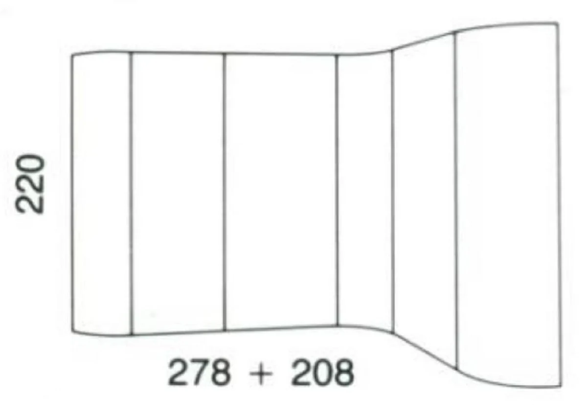 Luxus Barock Eckschrank Weiß / Mehrfarbig / Gold - Barock Massivholz Wohnzimmer Schrank - Barock Wohnzimmer Möbel - Erstklassische Qualität - Made in Italy
