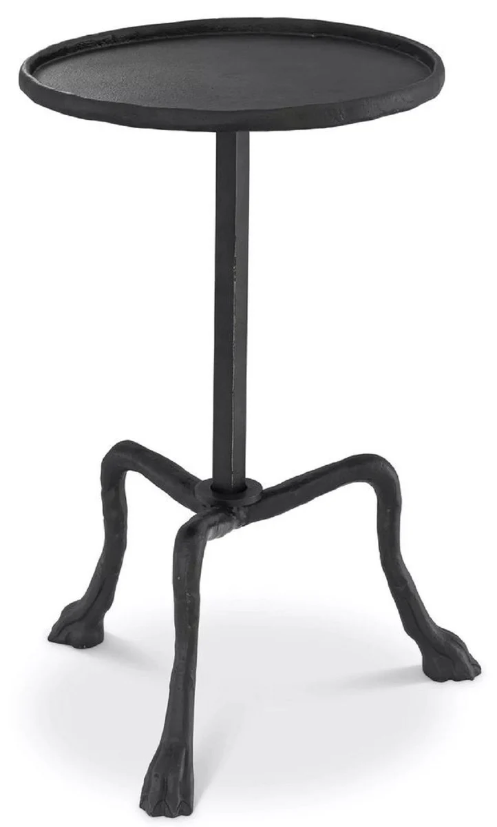 Luxus Beistelltisch Bronzefarben Ø 36,5 x H. 52 cm - Runder Dreibein Tisch - Wohnzimmer Möbel - Luxus Möbel