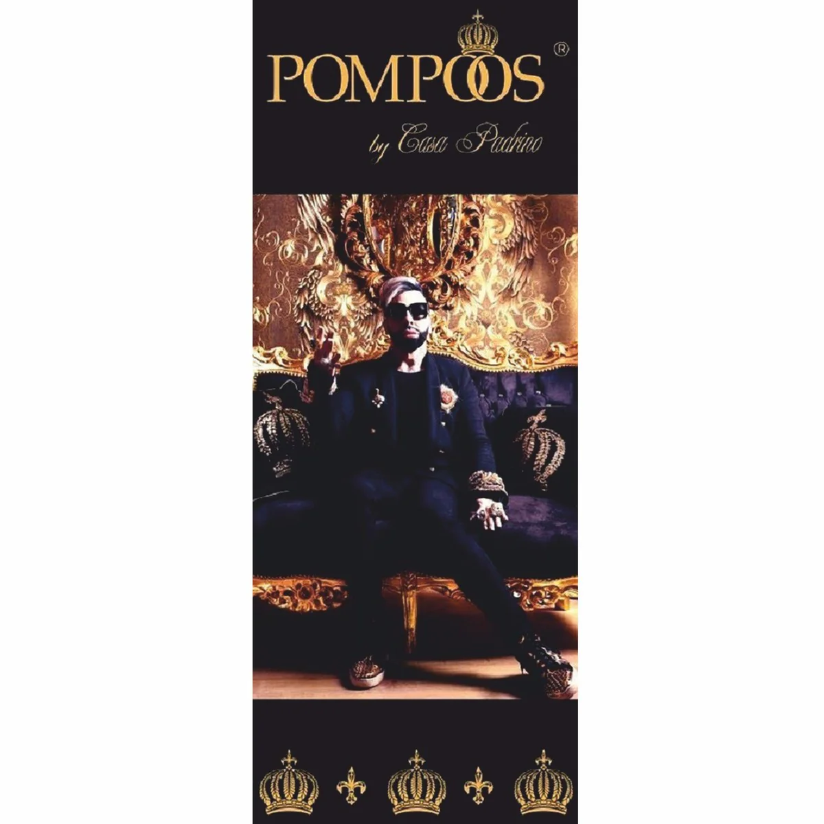 Pompöös by Barock Katzenhaus Grün / Weiß / Gold - designed by Harald Glööckler