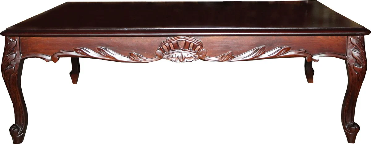 Barock Couchtisch Braun 120 x 80 cm - Limited Edition