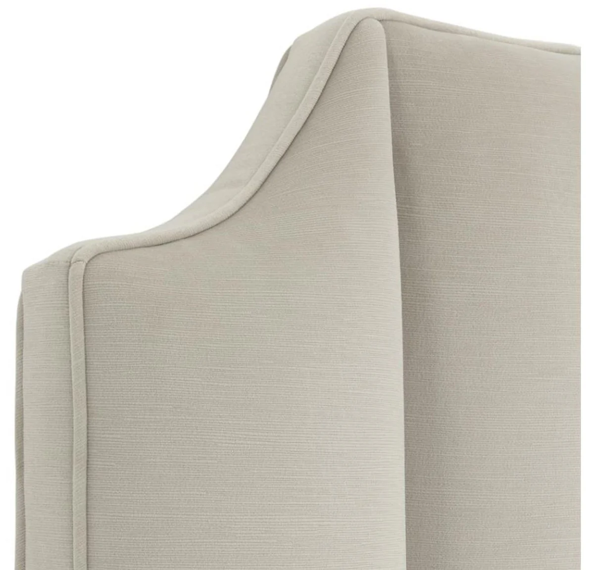 Luxus Bett-Kopfteil Hellgrau 189 x H. 181 cm - Designer Schlafzimmermöbel