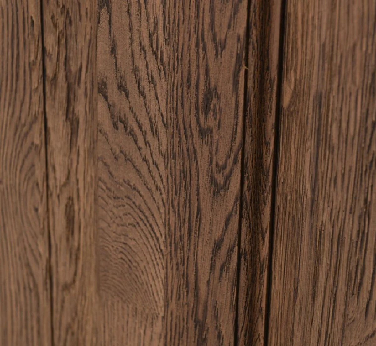 Landhausstil Massivholz Garderobenschrank Dunkelbraun 140 x 41 x H. 210 cm - Wand Garderobe - Flur Schrank - Flur Möbel - Garderoben Möbel - Landhausstil Möbel