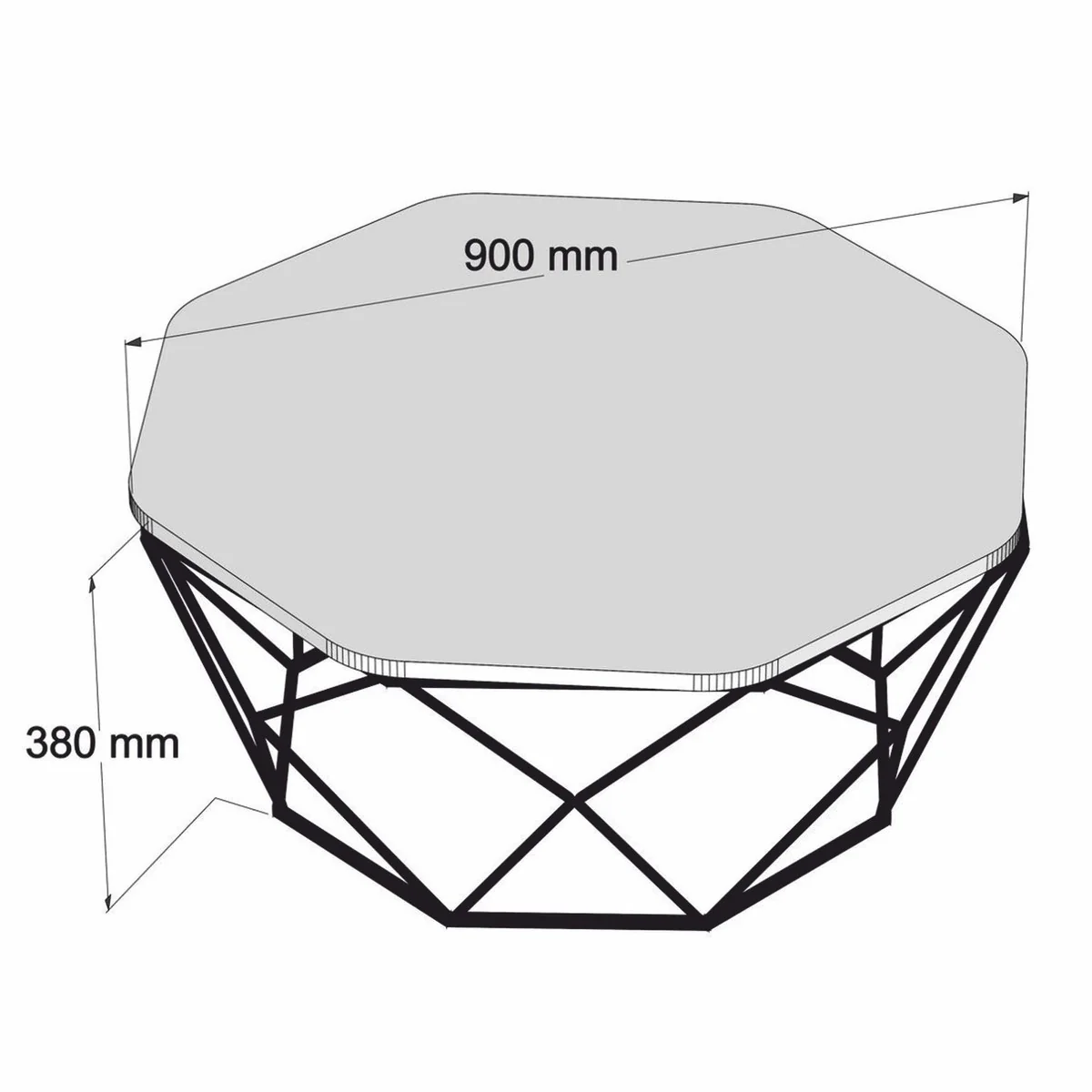 Luxus Couchtisch Schwarz / Silber 90 cm - Hotel & Wohnzimmer Möbel