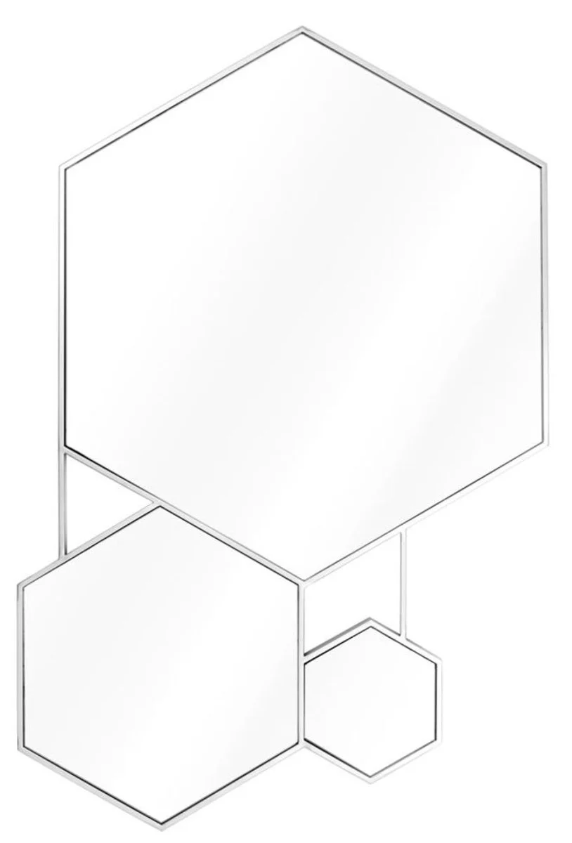 Luxus Spiegel Silber 87 x H. 132 cm - Wohnzimmerspiegel