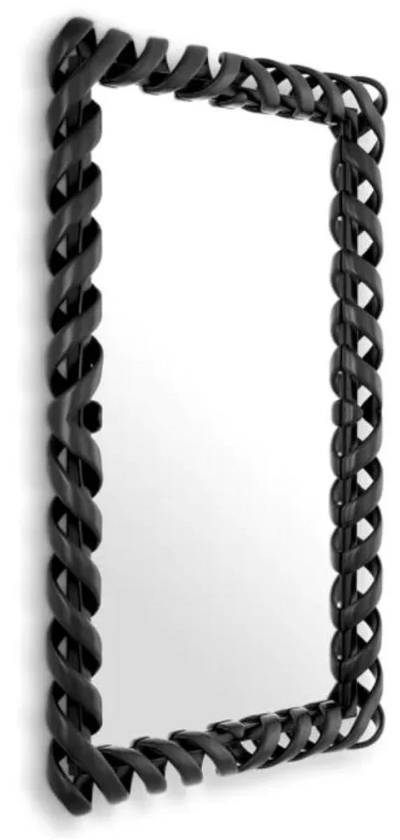 Luxus Mahagoni Spiegel Schwarz H. 141 cm