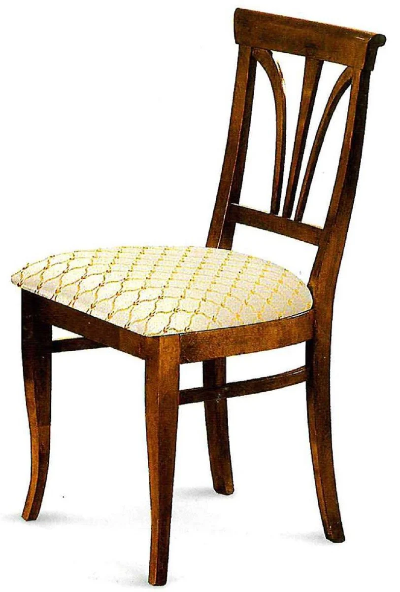 Luxus Biedermeier Esszimmer Set Dunkelbraun - Made in Italy