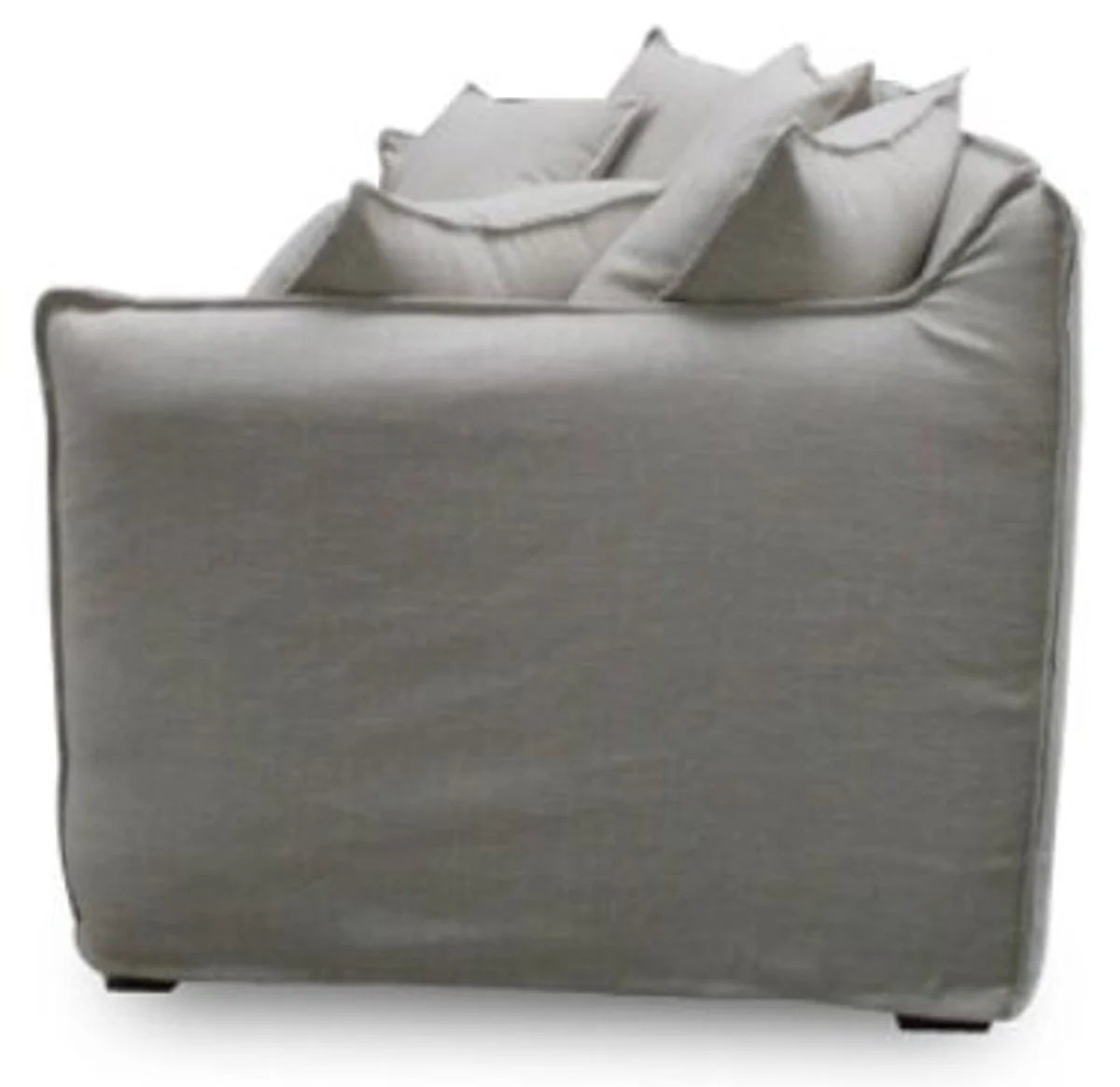 Luxus Wohnzimmer Sofa Grau 215 x 100 x H. 102 cm - Luxus Qualität