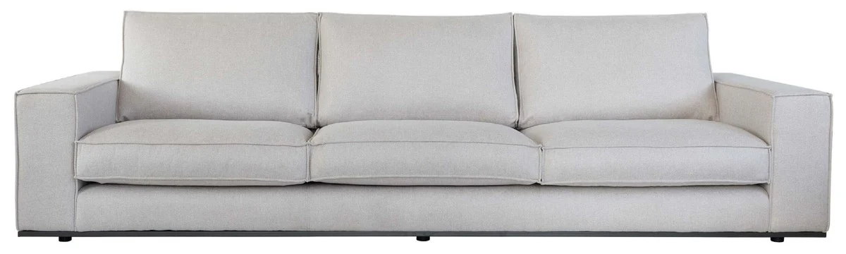 Luxus Sofa Grau 285 x 106 x H. 83 cm - Wohnzimmer Sofa - Hotel Sofa - Wohnzimmer Möbel - Hotel Möbel - Luxus Möbel