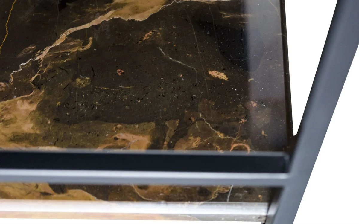 Luxus Designer Beistelltisch Schwarz 45 x 45 x H. 80,5 cm - Designer Möbel