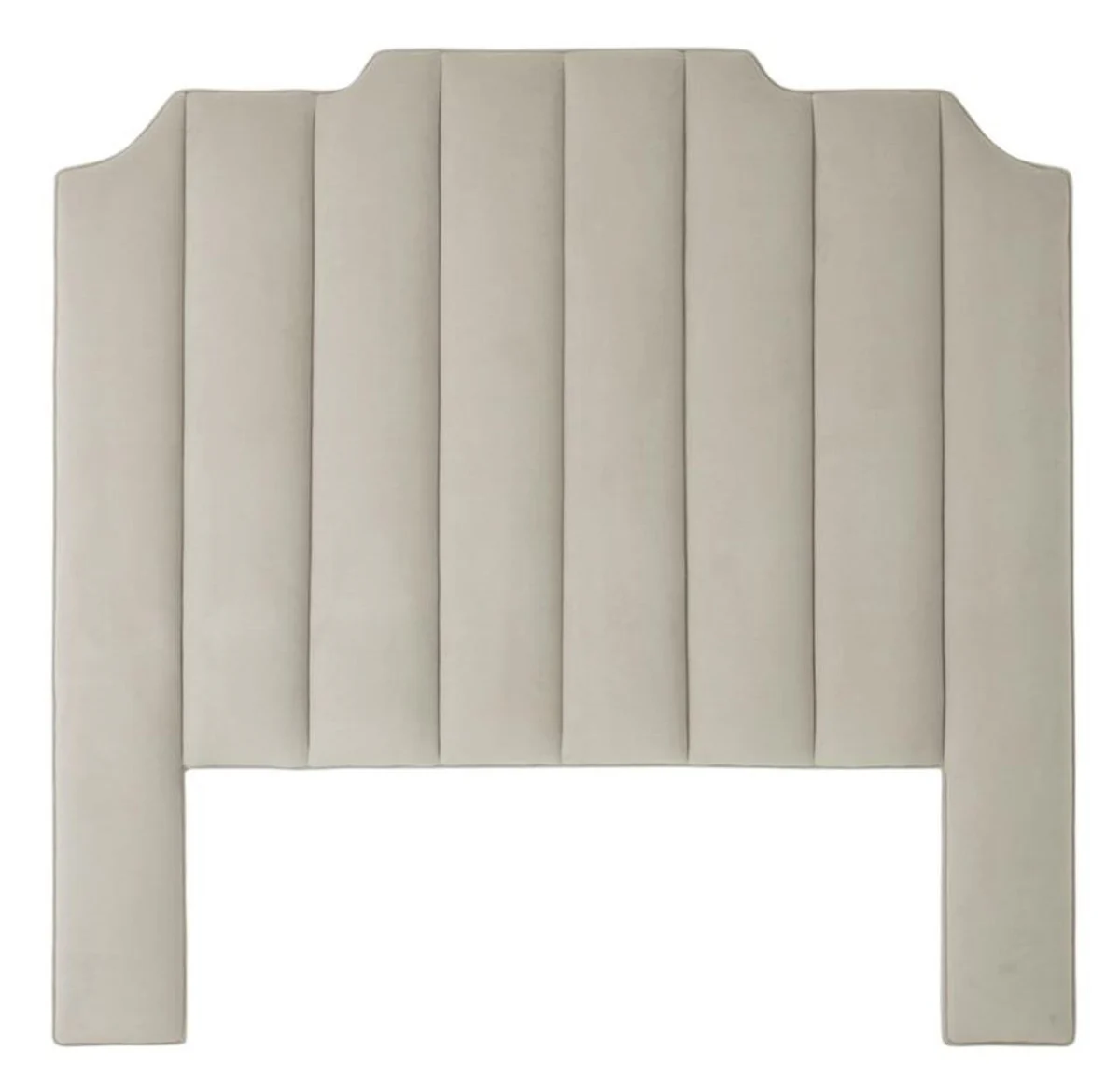 Luxus Bett-Kopfteil Hellgrau 189 x H. 181 cm - Designer Schlafzimmermöbel