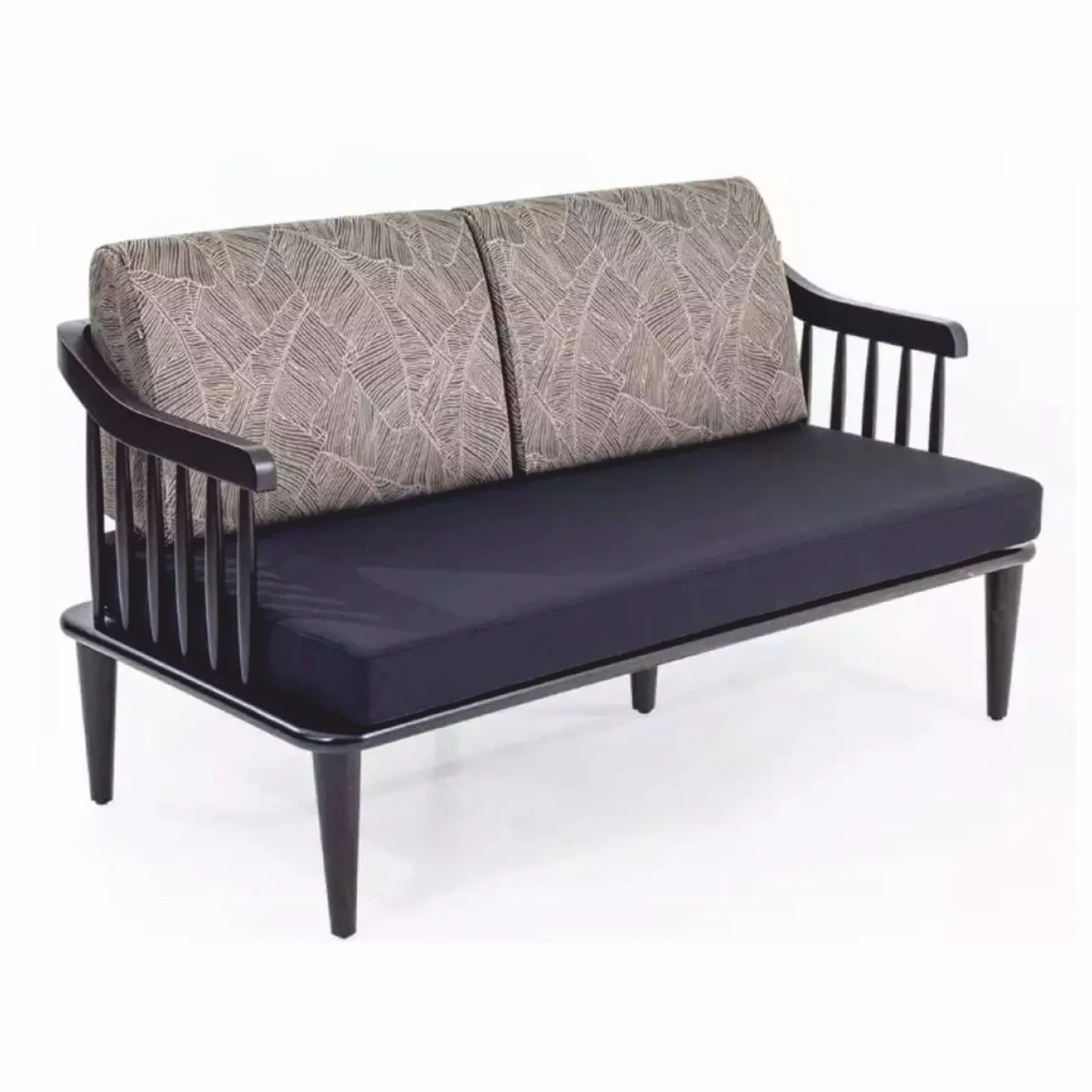Luxus Sofa Lila / Grau 140 cm - Wohnzimmer & Hotel Möbel