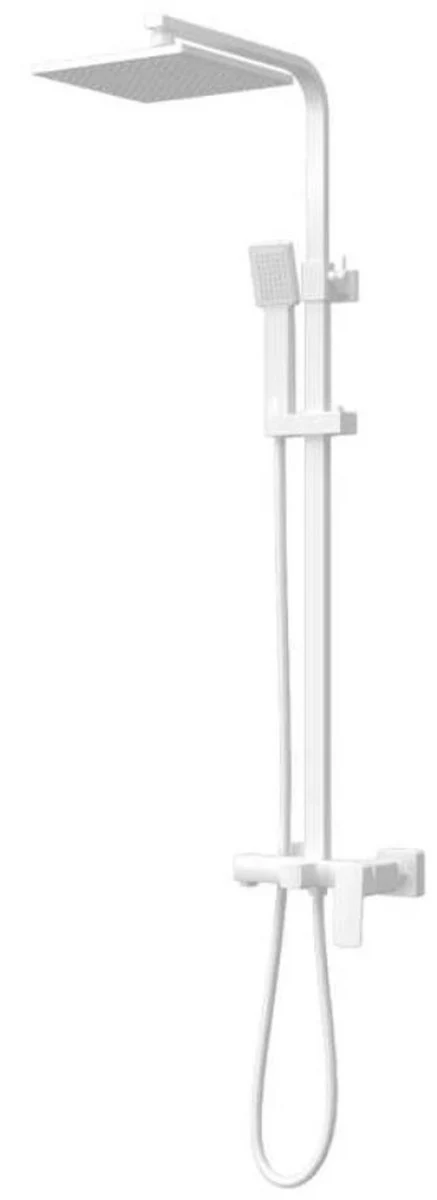 Luxus Duschgarnitur Weiß H. 110 cm - Badezimmer Accessoires