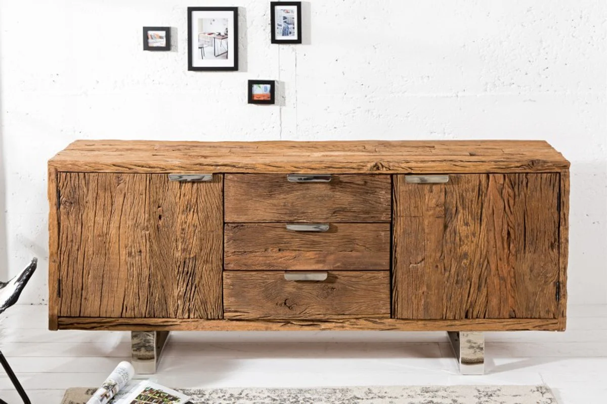 Luxus Sideboard B.160 x H.75 x T.40 - Fernsehschrank - Kommode - Handgefertigt aus Massivholz!