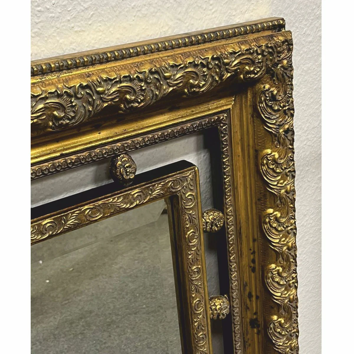 Barock Spiegel Antik Gold H. 97 cm - Barockstil Möbel