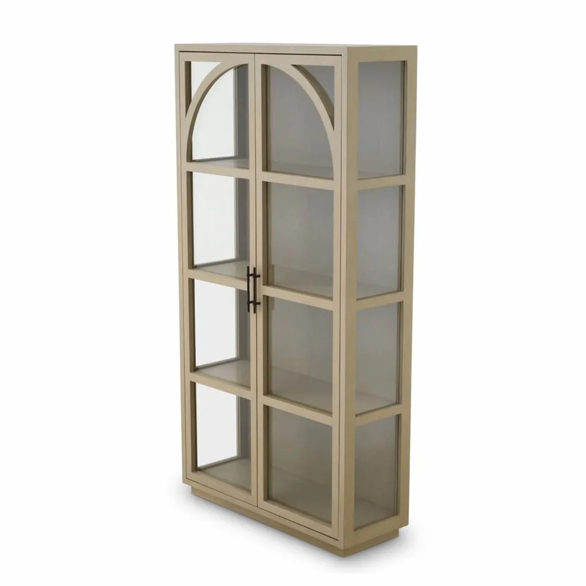 Luxus Vitrine Beige / Bronze 118 x 44,5 x H. 210 cm - Luxus Interior