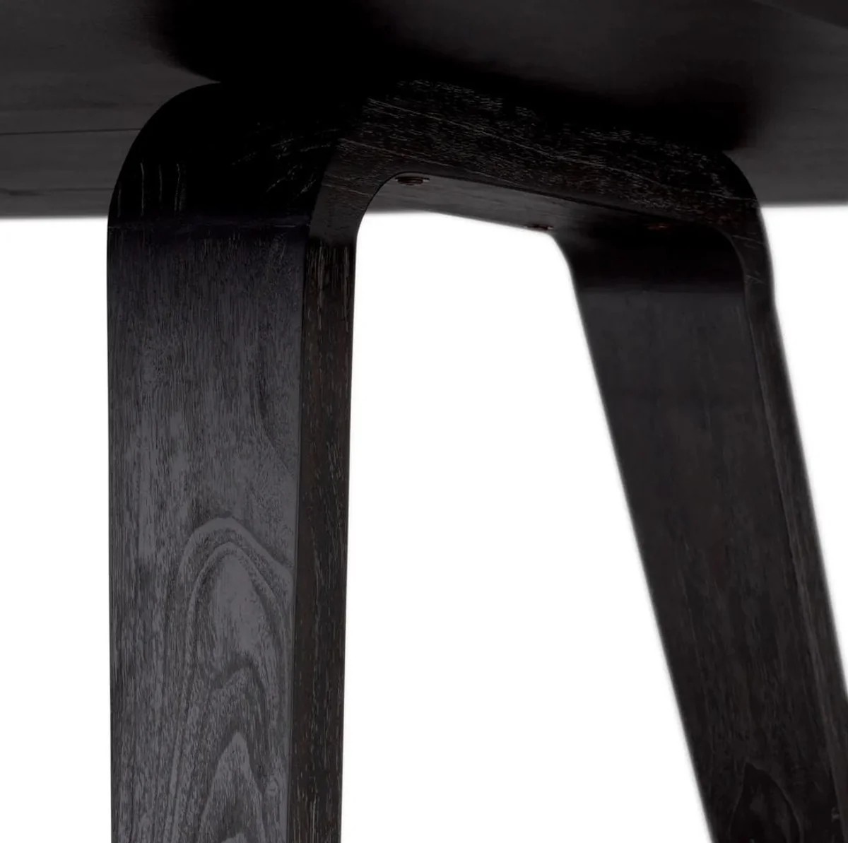 Luxus Esstisch Schwarzgrau 245 x 109,5 x H. 77 cm - Rechteckiger Massivholz Küchentisch - Esszimmer Möbel - Küchen Möbel - Luxus Möbel - Luxus Einrichtung