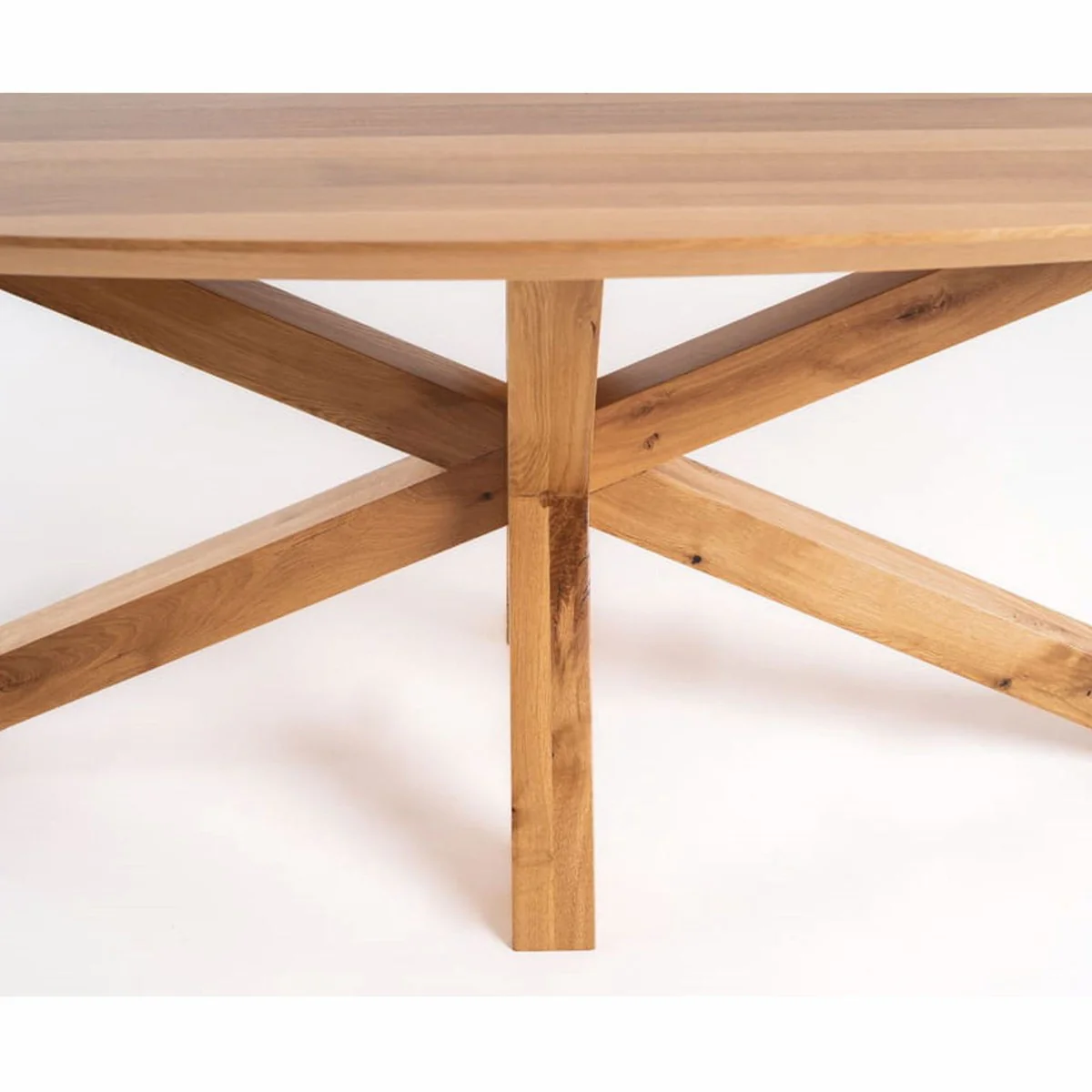 Luxus Massivholz Esstisch Naturfarben 180-330 cm - Ausziehbar