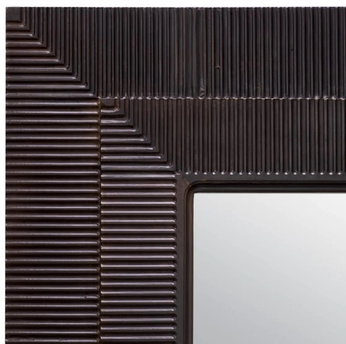 Luxus Wandspiegel Vintage Messingfarben 78,5 x 3,5 x H. 215,5 cm - Wohnzimmer Spiegel - Schlafzimmer Spiegel - Garderoben Spiegel - Luxus Möbel