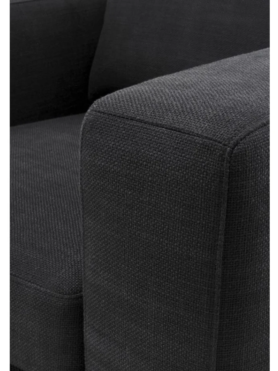 Luxus Sessel Schwarz 94 x 100 x H. 76 cm - Hotel Sessel Möbel