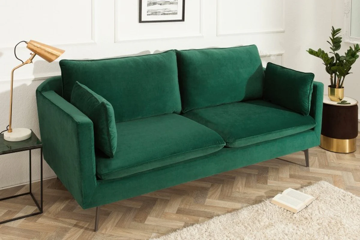 Designer Wohnzimmer Sofa Grün 210 x 85 x H. 90 cm - Designer Möbel