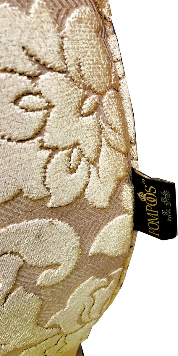 Extravaganter Pompöös by Luxus Designer Sessel von Harald Glööckler Gold Bouquet Muster / Gold - Pompööser Barock Sessel