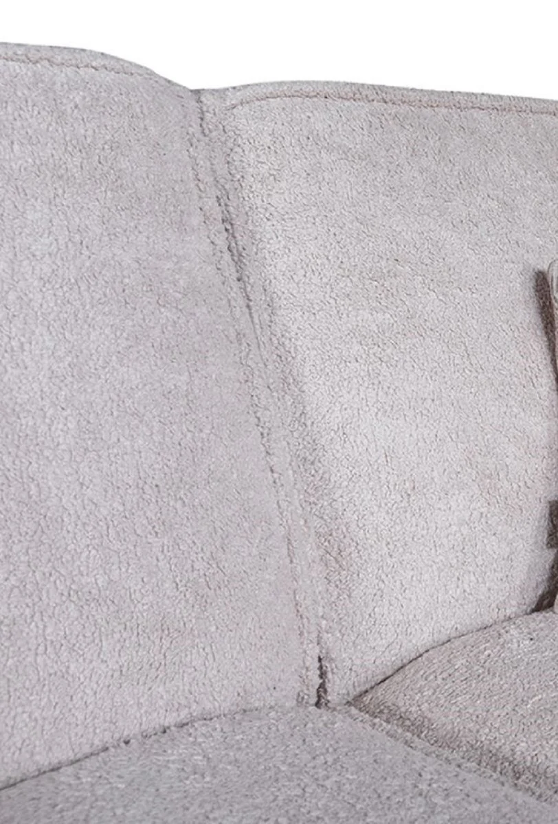 Luxus Ecksofa Grau / Braun 290 x 215 cm - Wohnzimmer & Hotel Möbel