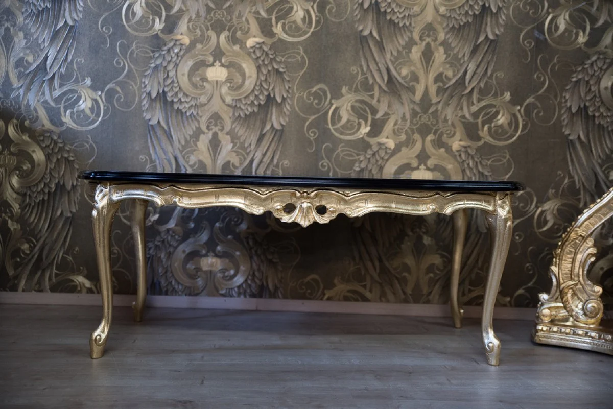 Pompöös by Luxus Barock Wohnzimmer Set Rot / Schwarz / Gold - Pompööse Barock Wohnzimmer Möbel designed by Harald Glööckler