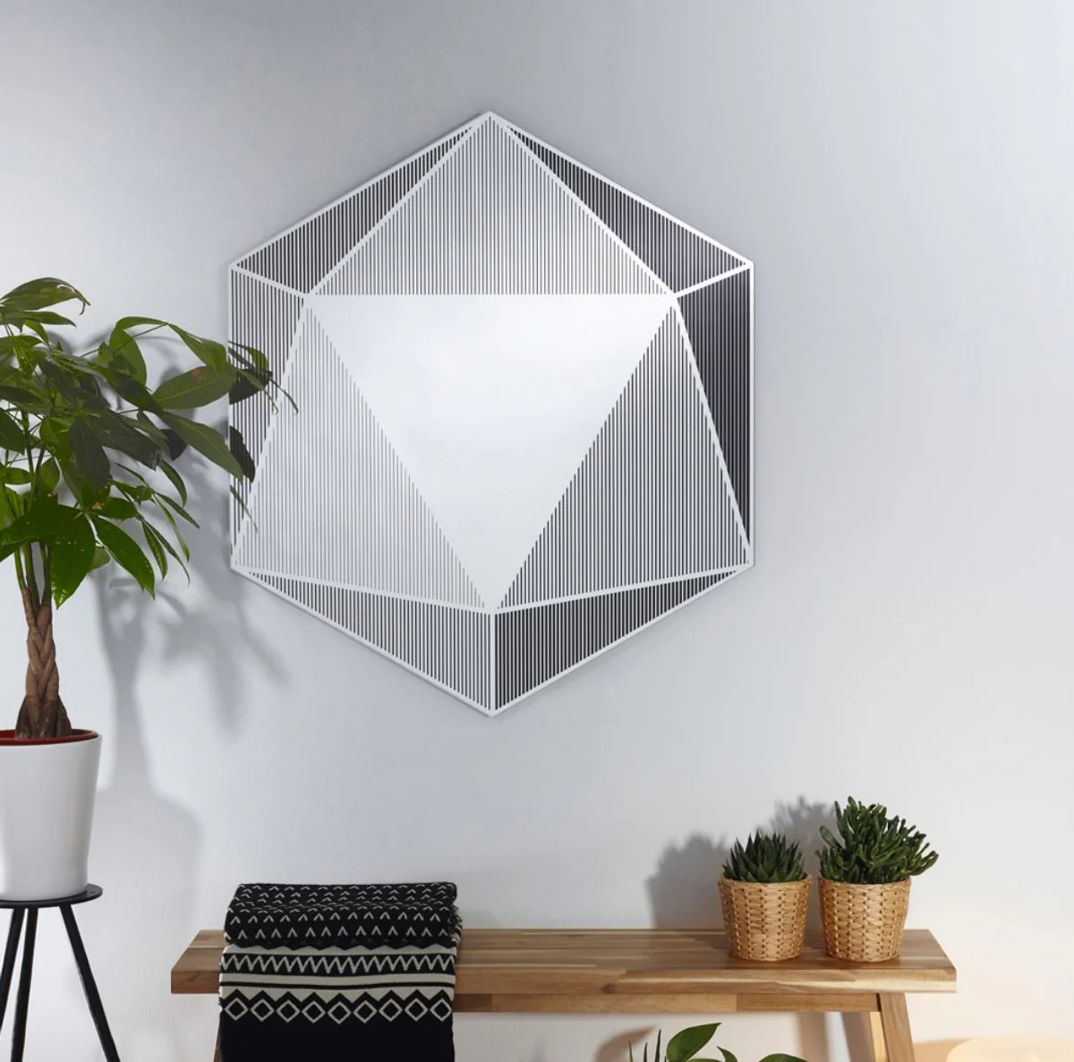 Luxus Spiegel 87 x H. 100 cm - Designer Wohnzimmermöbel