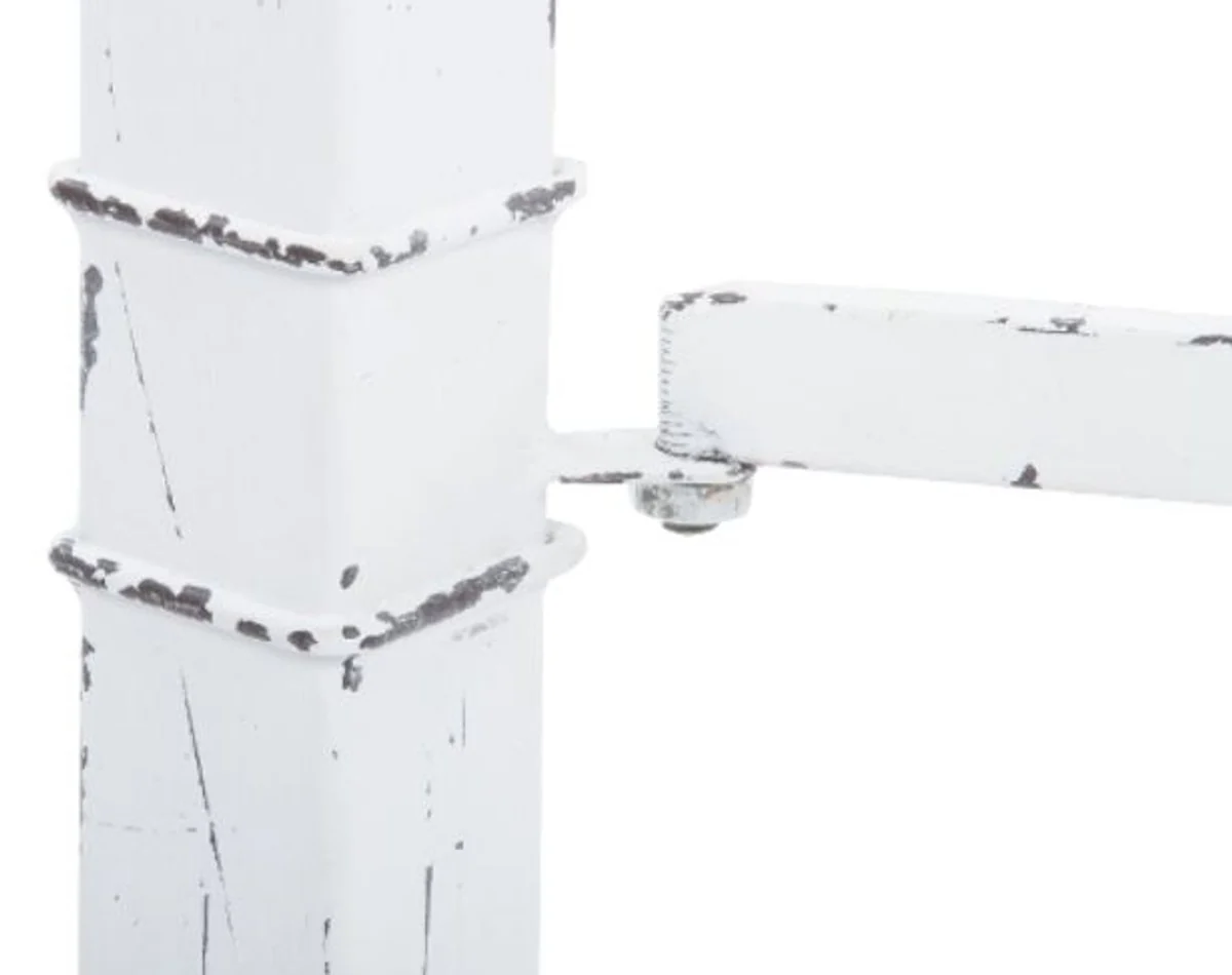 Landhausstil Esstisch Antik Weiß 100 x 50 x H. 70 cm - Kleiner Shabby Chic Esszimmertisch