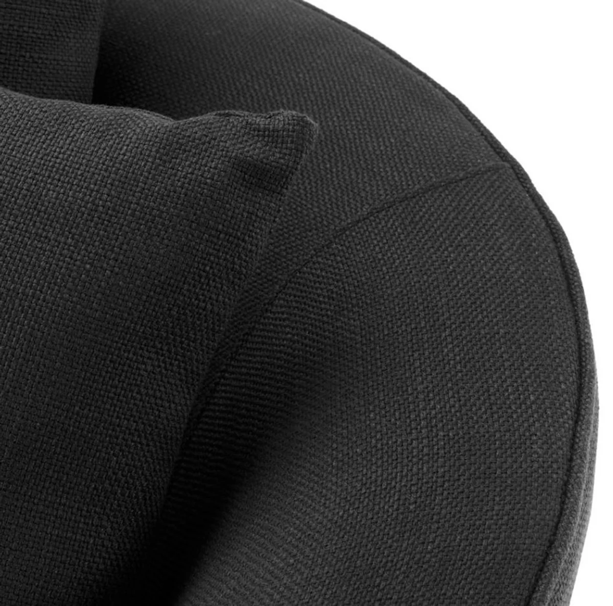 Luxus Hotel Salon Sessel Schwarz 101 x 91 x H. 72 cm - Wohnzimmer Möbel