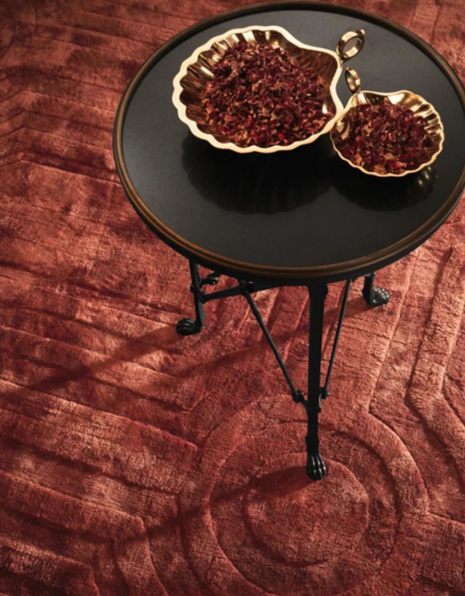 Luxus Art Deco Designer Beistelltisch Anthrazit 52 x H. 70 cm - Luxus Qualität