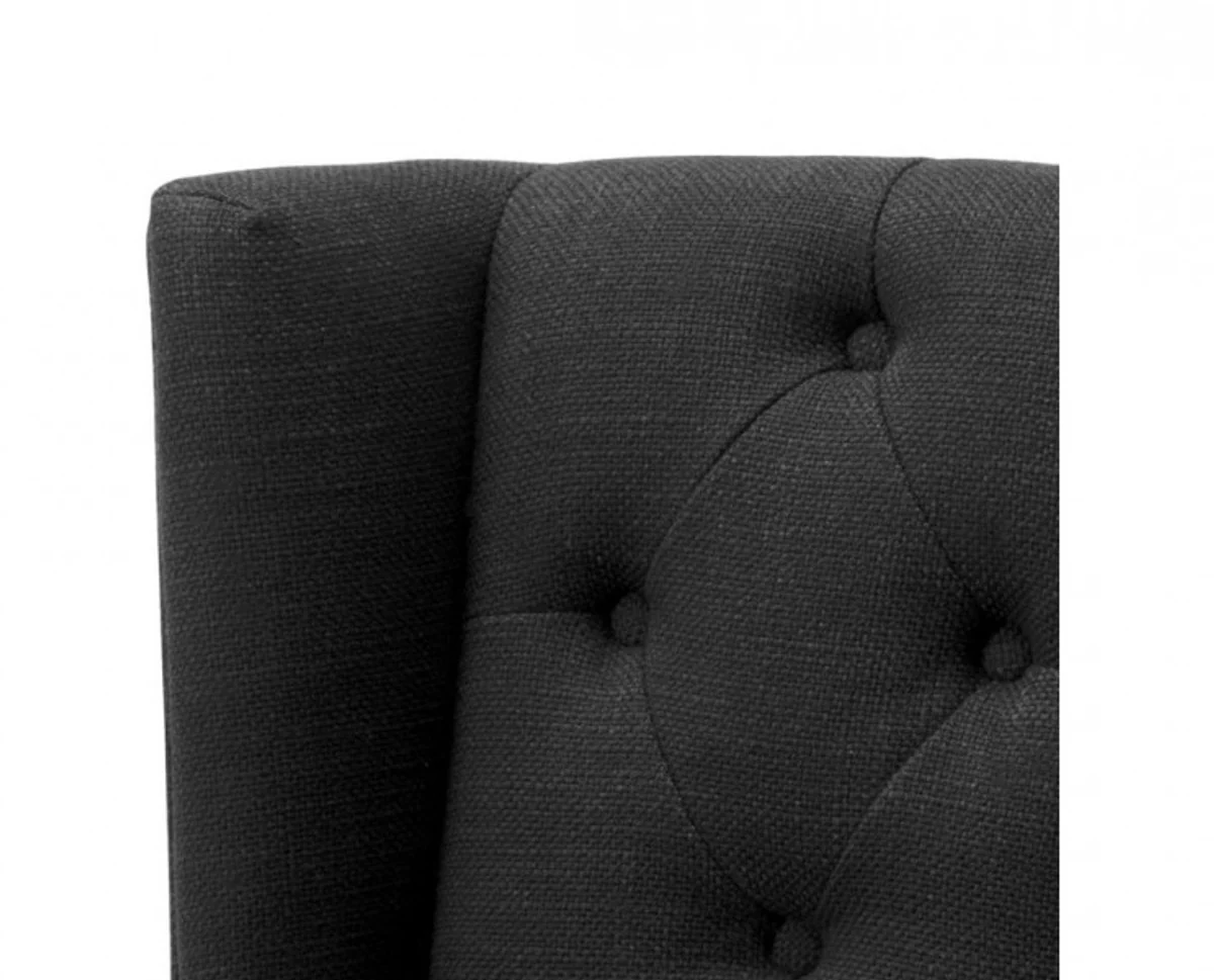 Luxus Esszimmer Stuhl Schwarz - Club Hotel Möbel