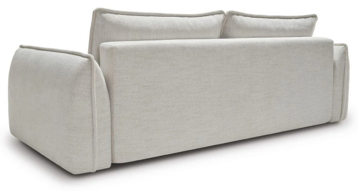 Luxus Sofa Grau 253 x 120 x H. 74 cm - Wohnzimmer Sofa mit Schlaffunktion - Wohnzimmer Möbel - Luxus Möbel - Luxus Interior