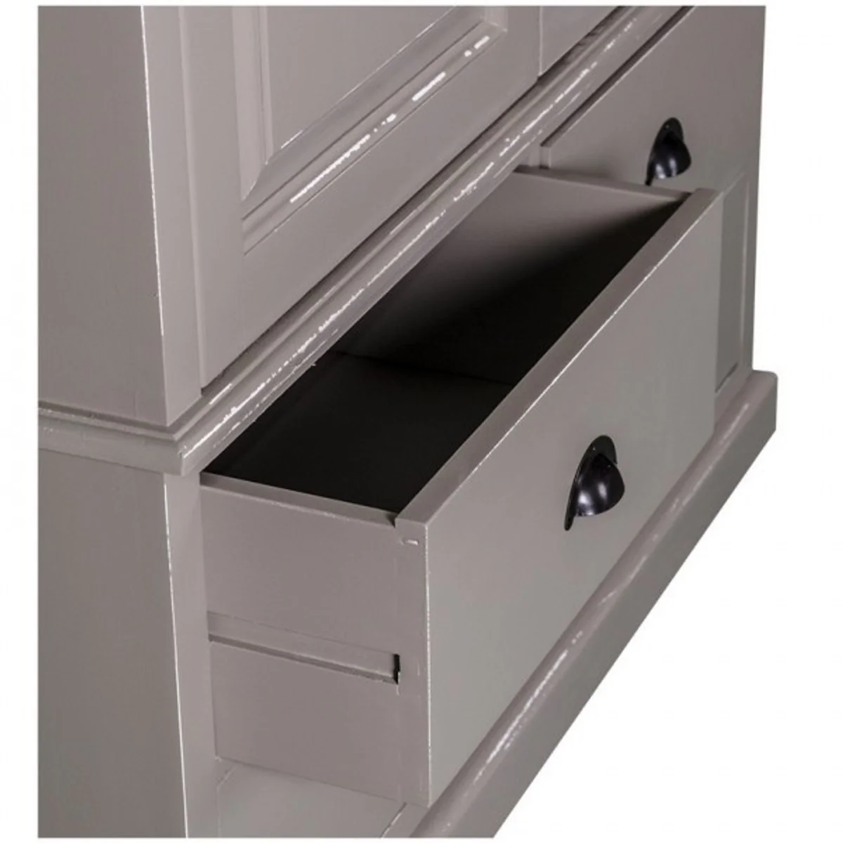 Landhaus Stil Kleiderschrank - Kleider Schrank Shabby H 197 cm B 120 cm T 59 cm