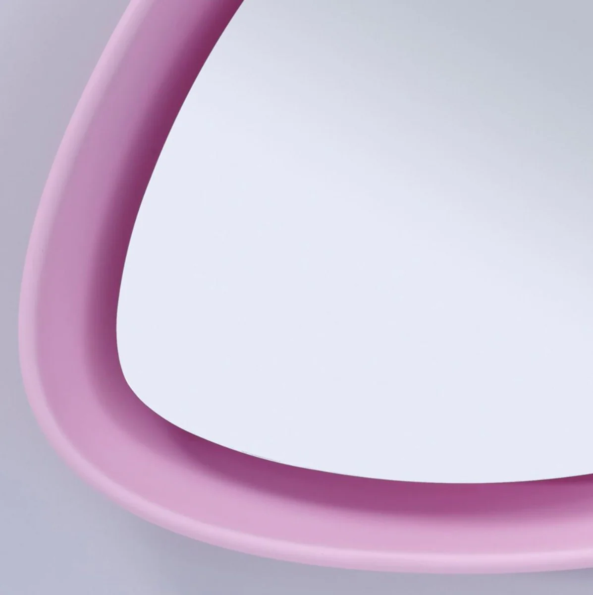 Luxus Designer Spiegel Rosa 64 x H. 63 cm - Designer Wandspiegel mit Licht