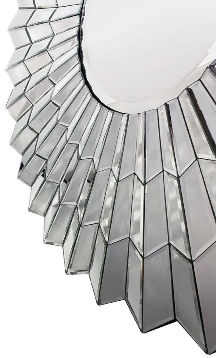 Luxus Spiegel Ø 90 cm - Runder Wohnzimmer Wandspiegel - Garderoben Spiegel - Schlafzimmer Spiegel - Luxus Kollektion