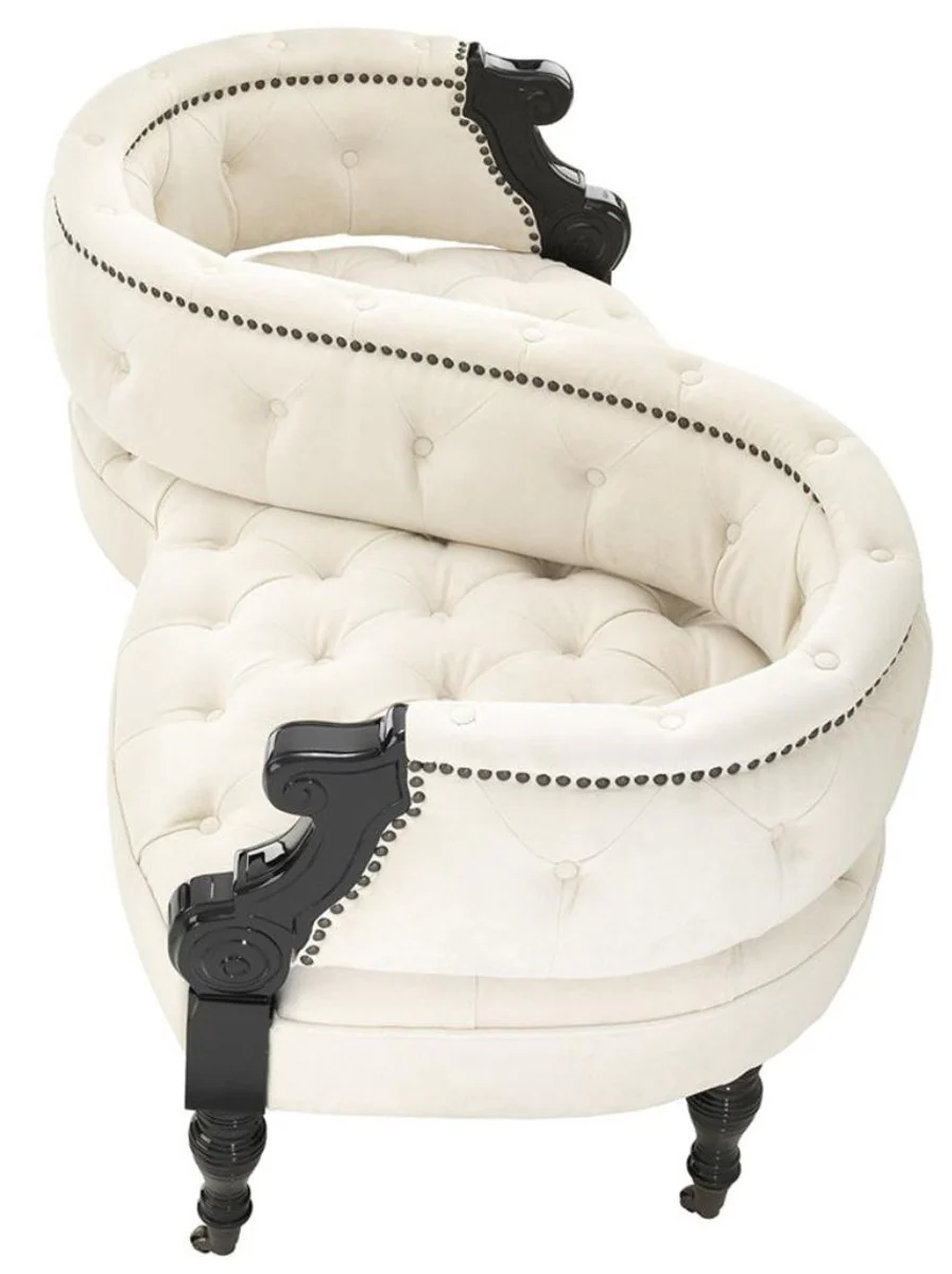 2-seitiges Sofa auf Rollen 130 x 70 x H. 66 cm - Luxus Hotel Kollektion