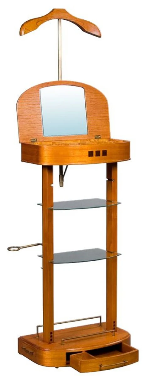 Luxus Dressboy Hellbraun 52 x 34 x H. 100 cm - Kleiderständer - Garderobenständer - Stummer Diener - Schlafzimmer Accessoires - Hotel Accessoires