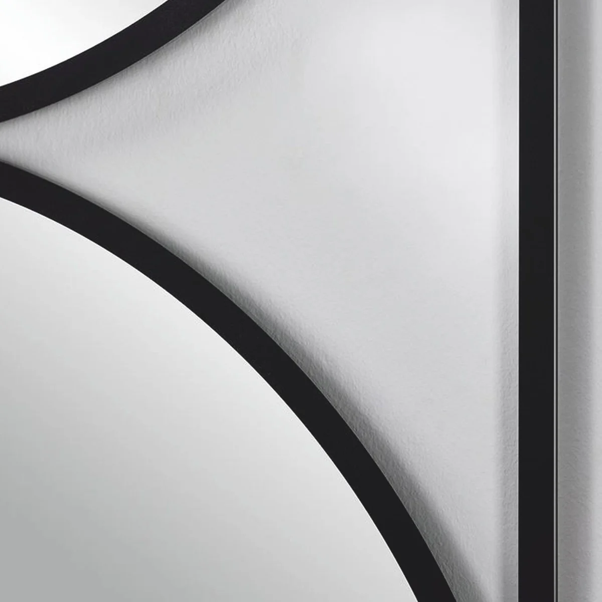 Luxus Wandspiegel Schwarz 90 cm - Luxus Möbel