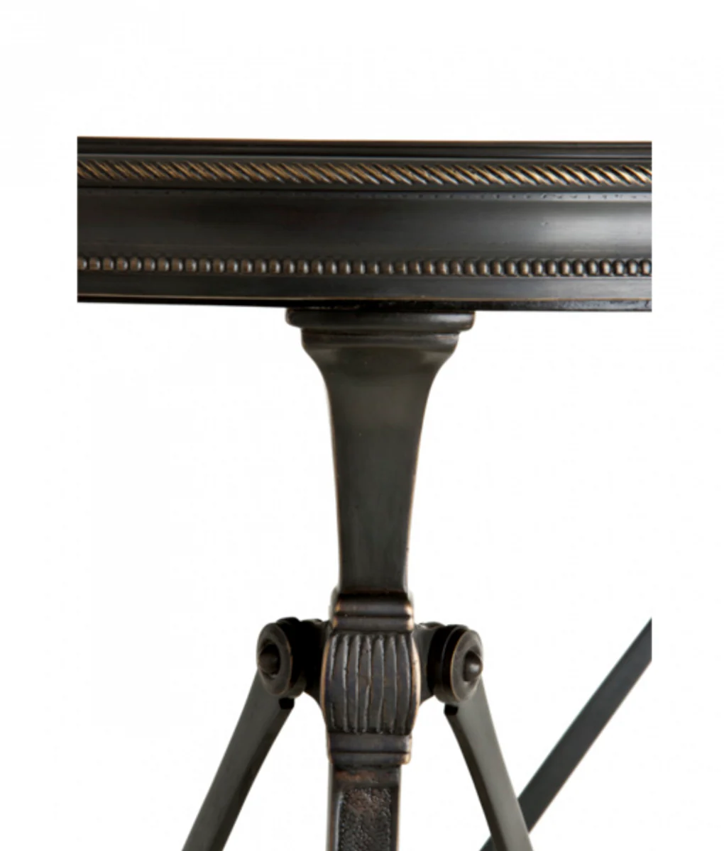 Luxus Art Deco Designer Beistelltisch Anthrazit 52 x H. 70 cm - Luxus Qualität