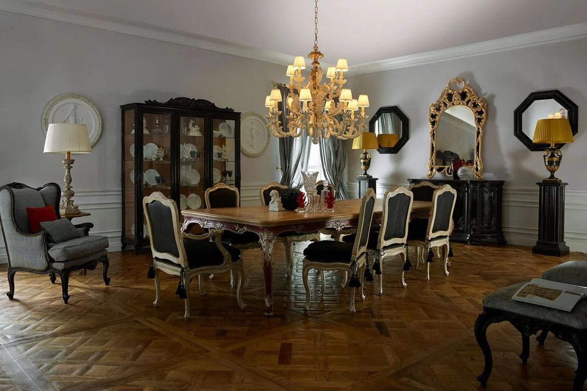 Luxus Barock Spiegel Gold - Handgefertigter italienischer Barockstil Wandspiegel - Luxus Möbel im Barockstil - Prunkvolle Barock Möbel - Made in Italy - Luxus Kollektion