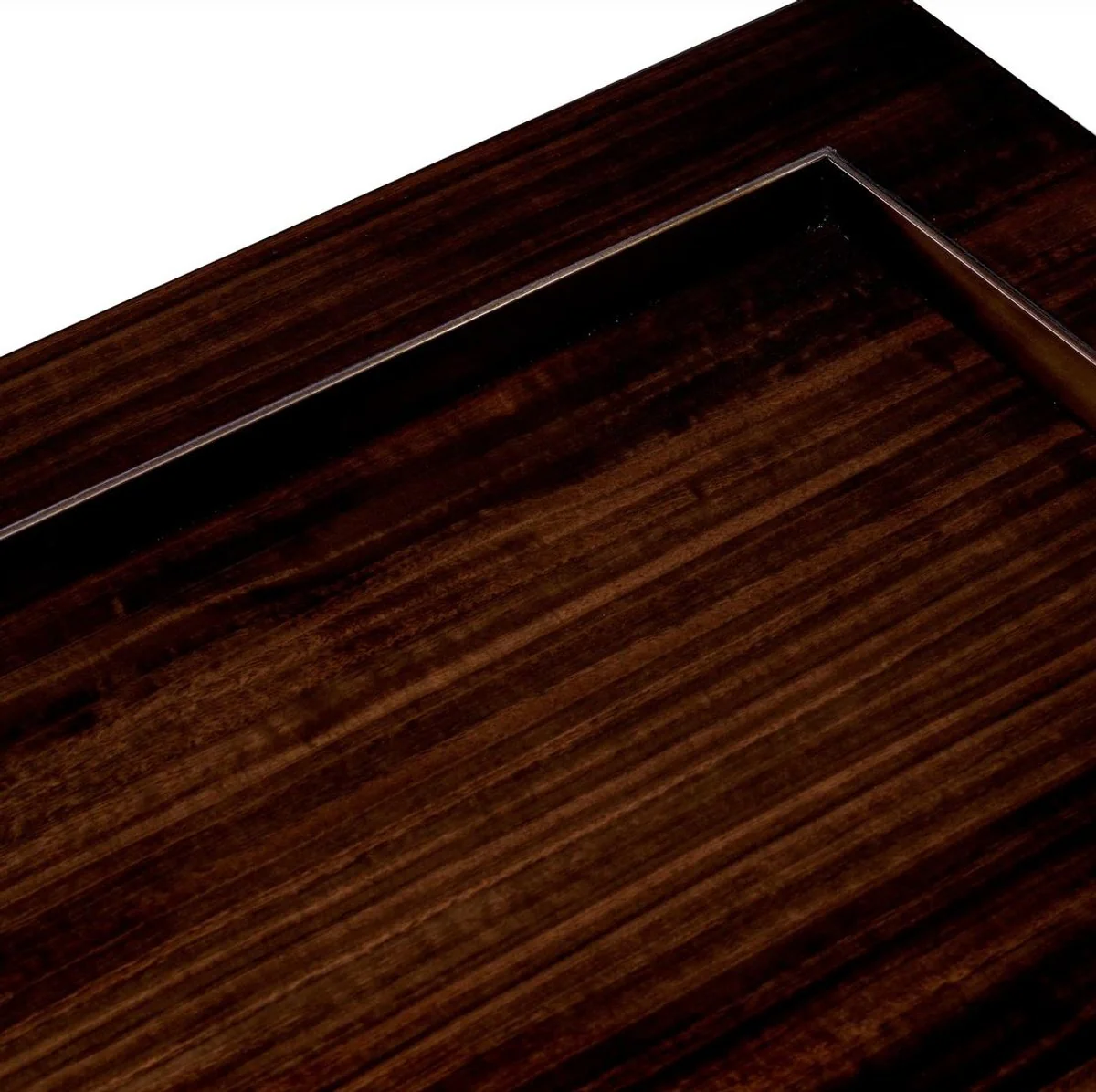 Luxus Beistelltisch Dunkelbraun Hochglanz / Bronze 50 x 50 x H. 50 cm - Quadratischer Wohnzimmer Tisch - Wohnzimmer Möbel - Luxus Möbel - Luxus Einrichtung - Wohnzimmer Einrichtung