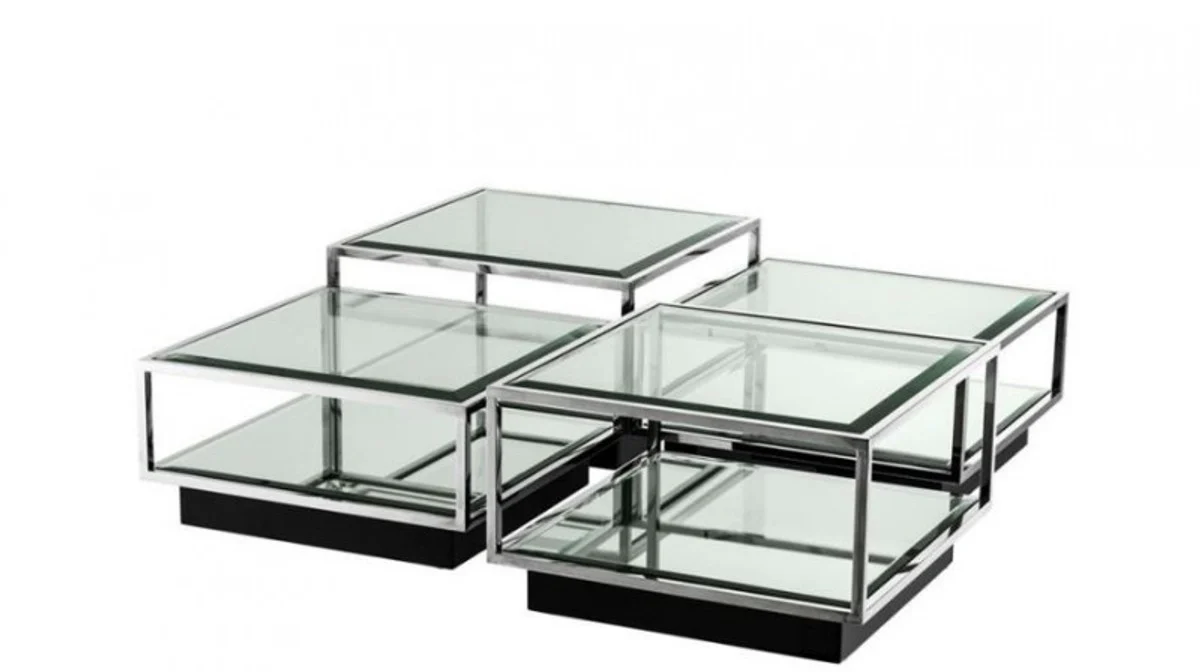 Art Deco Luxus Couchtisch 4er Set - Wohnzimmer Salon Tisch