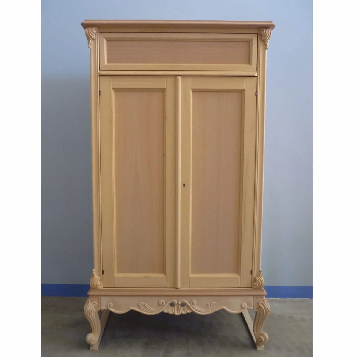 Luxus Barock Schuhschrank Naturfarben H. 148 cm - Made in Italy